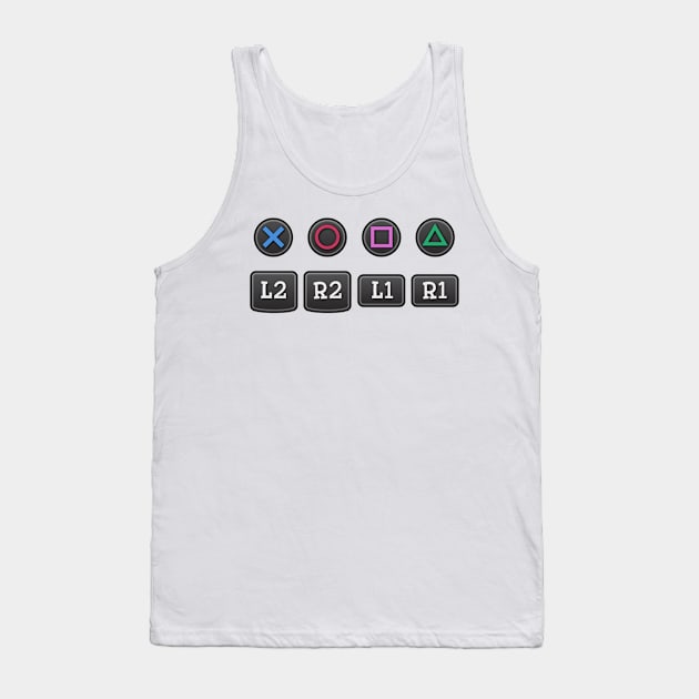 Controller Buttons Tank Top by nikovega21